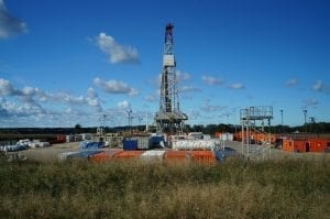 Oil and Gas pad in the Piceance on leased property