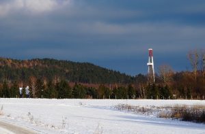 Snow covered Road - SHEAR INC has winter access to Oil and Gas Properties in Piceance basin